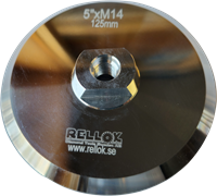 Hållare / Fästskiva RELLOXX Xi 125mm Alu med kardborre för rondell M14