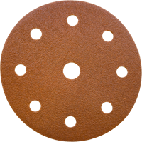 + Sliprondell kardborre 125mm Starcke Alu. Oxide and Stearate Korn:100
